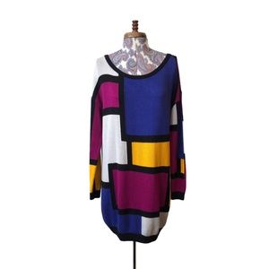 Nasty Gal Mondrian Mod Sweaterdress Sz XXS